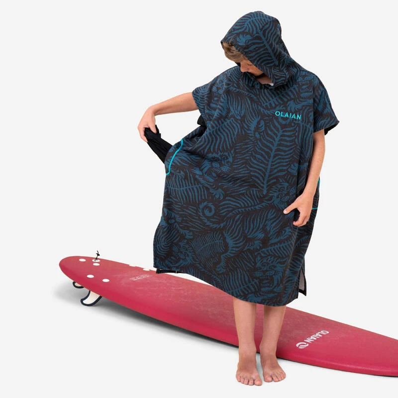Poncho Surf Enfant 135 à 160 Cm - 550 Tiger 3 Poncho Surf Enfant 135 à 160 Cm - 550 Tiger