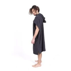 Poncho Surf | Gris | Sans Manches | Grande Taille -Magasin De Surf poncho surf gris sans manches grande taille 2