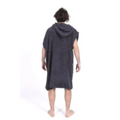 Poncho Surf | Gris | Sans Manches | Grande Taille -Magasin De Surf poncho surf gris sans manches grande taille 3