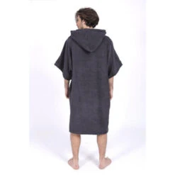 Poncho Surf Gris | Taille Unique | 100% Coton | Unisexe | Avec Manches -Magasin De Surf poncho surf gris taille unique 100 coton unisexe avec manches 2