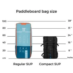 Sac à Dos De Transport De Stand Up Paddles Gonflables Compact Itiwit 8'/9/S/M/L -Magasin De Surf sac a dos de transport de stand up paddles gonflables compact itiwit 89sml 4
