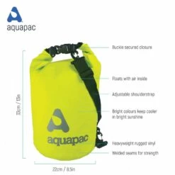 Aquapac Sac étanche 15L Heavyweight Avec Bandoulière Vert Acide -Magasin De Surf sac etanche 15l heavyweight avec bandouliere vert acide 2