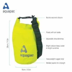 Aquapac Sac étanche 7L Heavyweight Avec Bandoulière Vert Acide -Magasin De Surf sac etanche 7l heavyweight avec bandouliere vert acide 2
