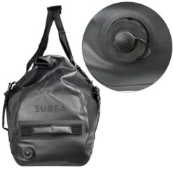 Sac Plongée Imperméable IPX6 100L - Noir Gris -Magasin De Surf sac plongee impermeable ipx6 100l noir gris 3