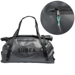 Sac Plongée Imperméable IPX6 100L - Noir Gris -Magasin De Surf sac plongee impermeable ipx6 100l noir gris 4