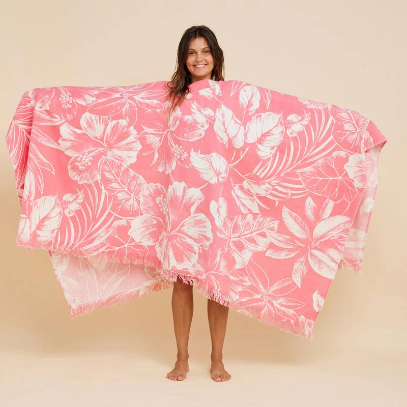 SERVIETTE PONCHO XXL Hawaian 190x190 Cm 4 SERVIETTE PONCHO XXL Hawaian 190x190 Cm – Image 2