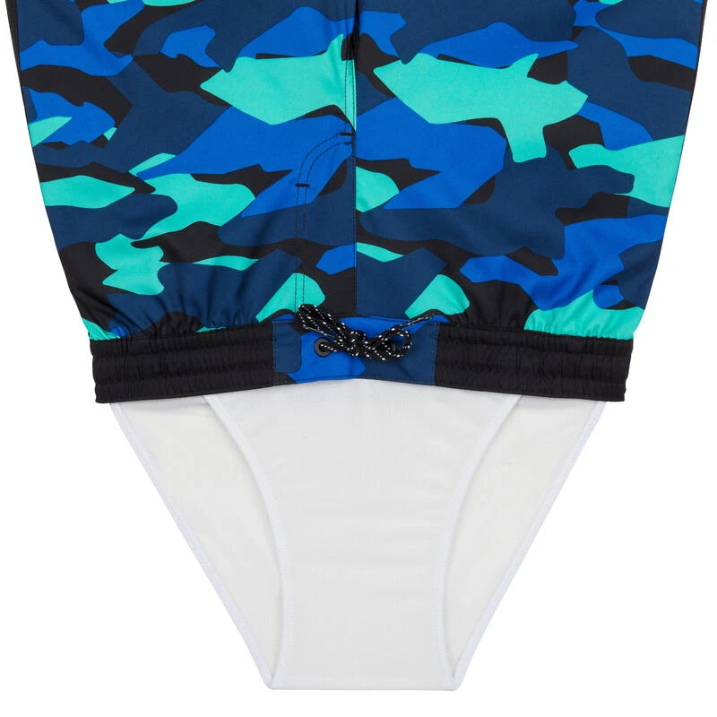 SHORT DE BAIN 500 BLEU CAMO 8 SHORT DE BAIN 500 BLEU CAMO – Image 6