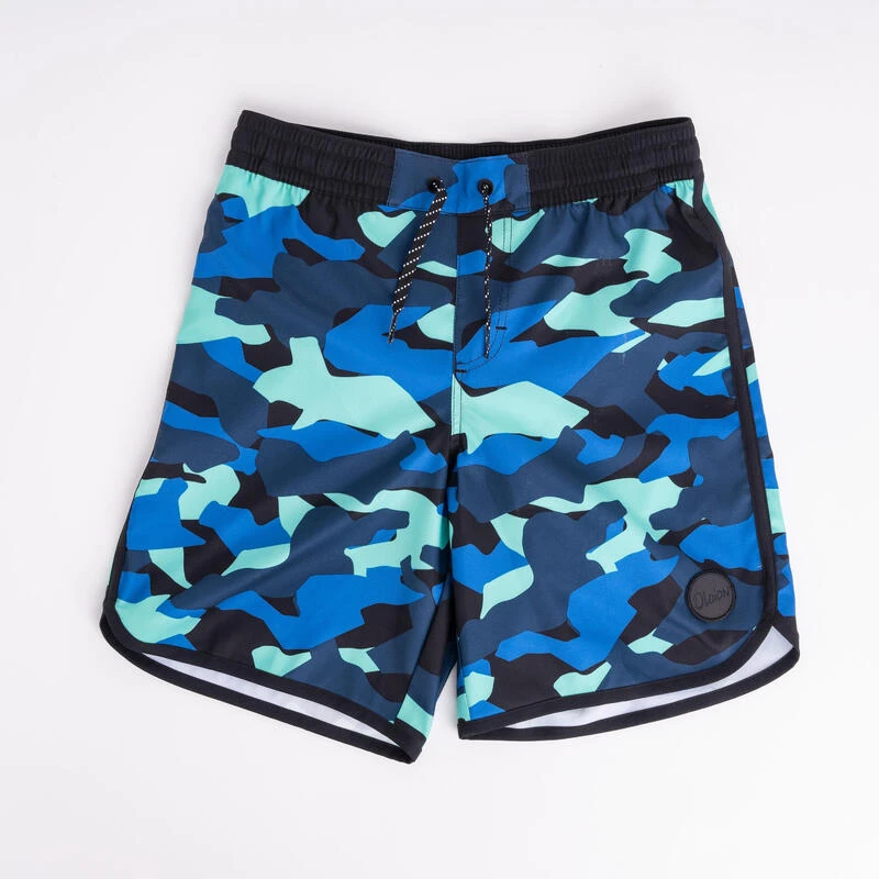 SHORT DE BAIN 500 BLEU CAMO 11 SHORT DE BAIN 500 BLEU CAMO – Image 9