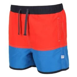 Regatta Short De Bain SERGIO Enfant (Rouge Vif / Bleu Vif) -Magasin De Surf short de bain sergio enfant rouge vif bleu vif 2