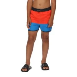 Regatta Short De Bain SERGIO Enfant (Rouge Vif / Bleu Vif) -Magasin De Surf short de bain sergio enfant rouge vif bleu vif 3