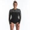 Shorty Culotte Manches Longues Front Zip LEO -Magasin De Surf shorty culotte manches longues front zip leo