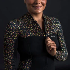 Shorty Culotte Manches Longues Front Zip LEO -Magasin De Surf shorty culotte manches longues front zip leo 4