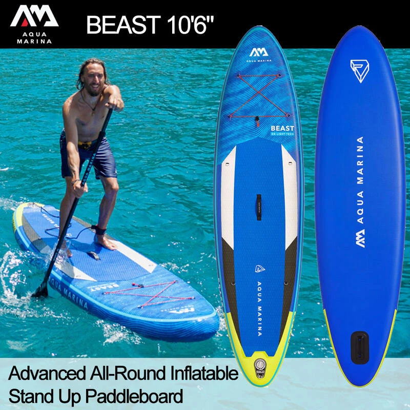 Aqua Marina Stand Up Paddle Gonflable – Beast 10'6" 15cm D'épaisseur Avec Pompe, Pagaie, 4 Aqua Marina Stand Up Paddle Gonflable – Beast 10'6" 15cm D'épaisseur Avec Pompe, Pagaie, – Image 2