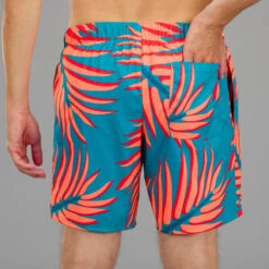 Surf Boardshort Standard 100 BIGPALM BLUE 12 Surf Boardshort Standard 100 BIGPALM BLUE -Magasin De Surf surf boardshort standard 100 bigpalm blue 3