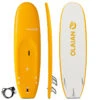 SURF MOUSSE 100 6'8" Livrée Avec Un Leash Et 3 Ailerons . -Magasin De Surf surf mousse 100 68 livree avec un leash et 3 ailerons