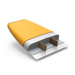 SURF MOUSSE 100 6'8" Livrée Avec Un Leash Et 3 Ailerons . -Magasin De Surf surf mousse 100 68 livree avec un leash et 3 ailerons 2