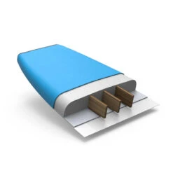 SURF MOUSSE 100 8'2" Livrée Avec Un Leash Et 3 Ailerons. -Magasin De Surf surf mousse 100 82 livree avec un leash et 3 ailerons 2