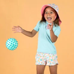 T-shirt Anti UV Bébé Manches Courtes Bleu Clair -Magasin De Surf t shirt anti uv bebe manches courtes bleu clair 8