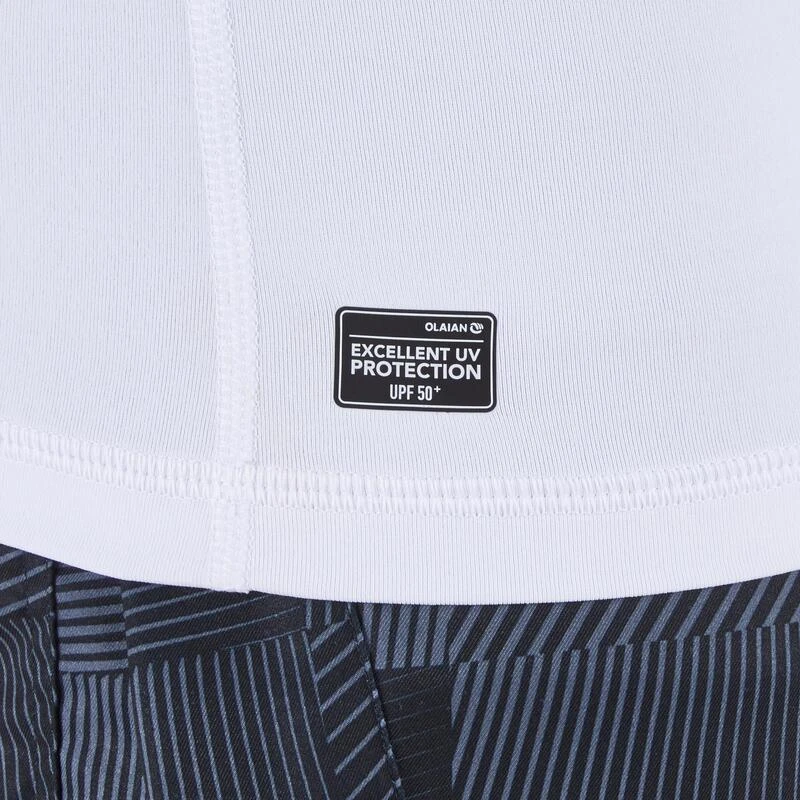 Tee Shirt Anti UV Surf Top 100 Manches Longues Homme Blanc 7 Tee Shirt Anti UV Surf Top 100 Manches Longues Homme Blanc – Image 5