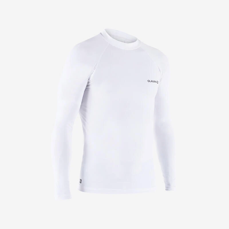 Tee Shirt Anti UV Surf Top 100 Manches Longues Homme Blanc 3 Tee Shirt Anti UV Surf Top 100 Manches Longues Homme Blanc