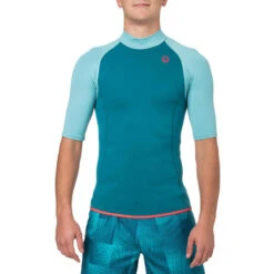 Top Néoprène 100 Manches Courtes Homme Turquoise 9 Top Néoprène 100 Manches Courtes Homme Turquoise -Magasin De Surf top neoprene 100 manches courtes homme turquoise 2