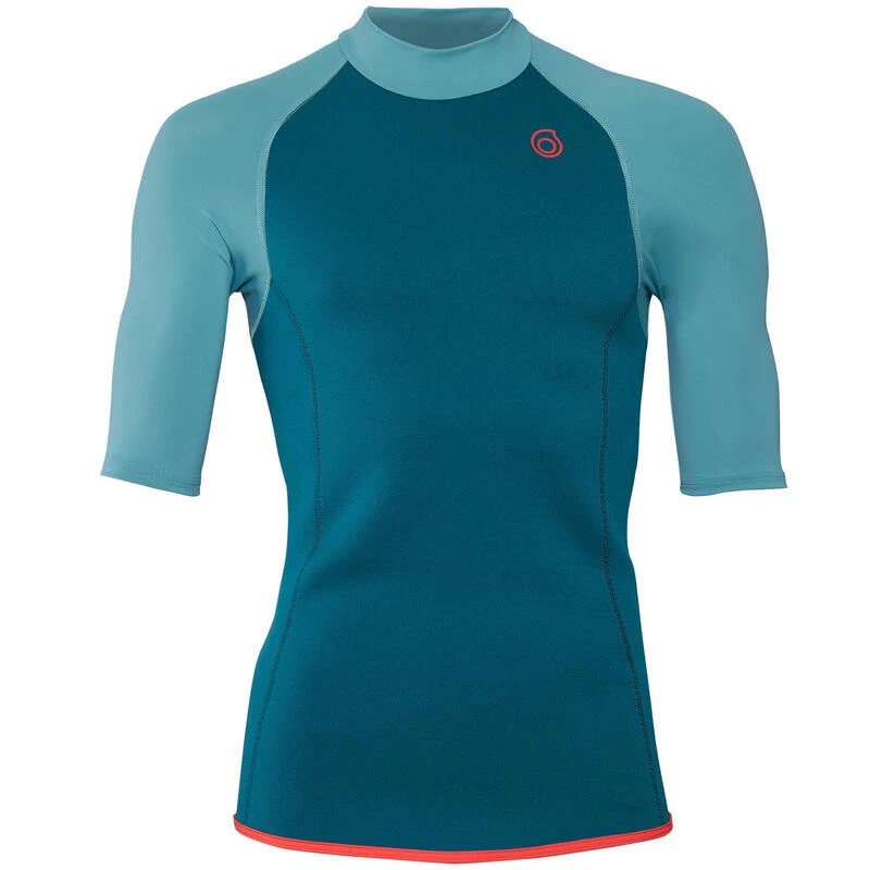 Top Néoprène 100 Manches Courtes Homme Turquoise 3 Top Néoprène 100 Manches Courtes Homme Turquoise