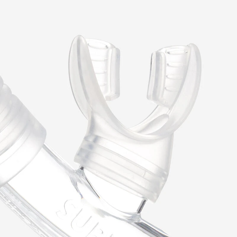 Tuba Plongée Avec Soupape - 100 Kaki 7 Tuba Plongée Avec Soupape - 100 Kaki – Image 5