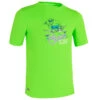 Water Tee Shirt Anti UV Surf Enfant Vert Imprimé -Magasin De Surf water tee shirt anti uv surf enfant vert imprime